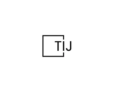 TIJ letter initial logo design vector illustration Stock Illustration
