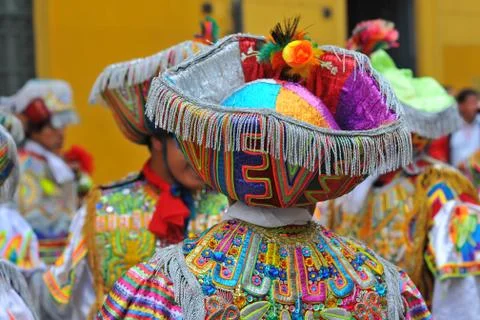 Tijeras ,scissors dance,huancavelica, peru,mask,carnival,parade,face ,dancer, Stock Photos