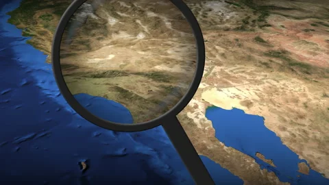 Tijuana city found on the map 3d Stock Footage 133010954