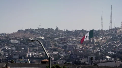 Tijuana cityscape Vídeo Stock 91367879