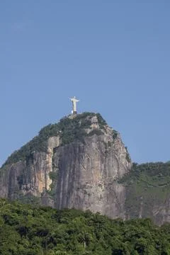 Tijuca National Park, Christ the Redeemer statue (Cristo Redentor) on Corcovado Stock Photos