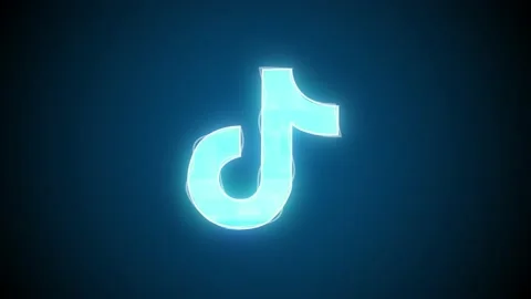Tik tok glitch. Tik tok icon with glitch... | Stock Video | Pond5