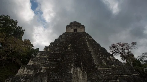 Tikal Temple Timelapse, Guatemala Stock Footage 101064971