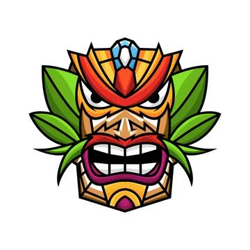 Tiki mask Illustrazione stock
