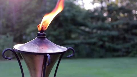Tiki Torch Stock Footage 53462366