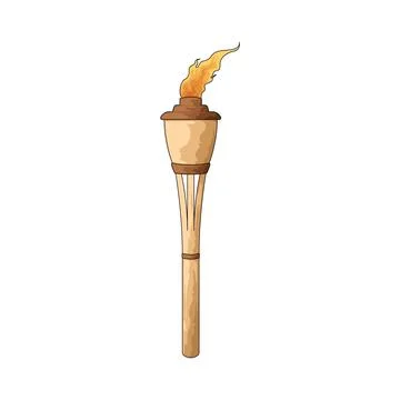 Tiki torch illustration Stock Illustration