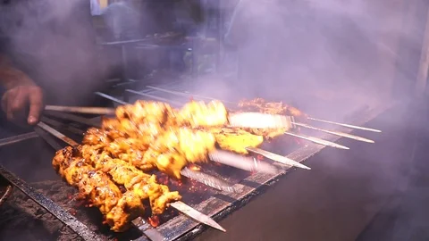 Tikka Boti preperation Stock Footage 106087272