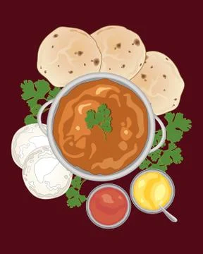 Tikka masala Stock Illustration