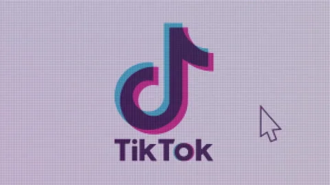 TikTok 3 Icon Click Close Up Front Camera Stock Footage 163880733