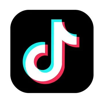 TikTok app icon Stock Illustration
