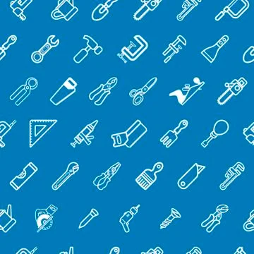 Tilable tools background texture Illustrazione stock