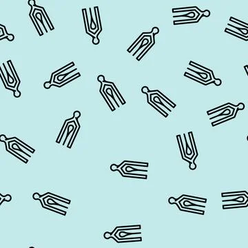 Tilak mark line vector seamless pattern Stock Illustration