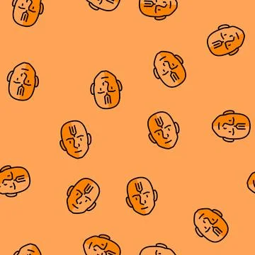 Tilak mark vector seamless pattern Ilustração Stock