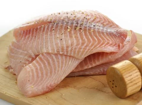 Tilapia fillet Foto stock