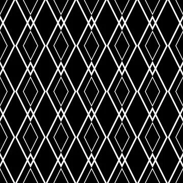 Tile black and white background or vector pattern Stock Illustration