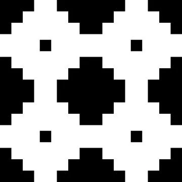 Tile black and white background or vector pattern Stock Illustration
