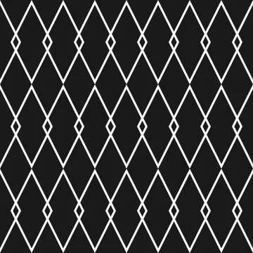 Tile black and white vector pattern Stock Illustration