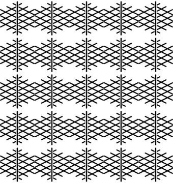 Tile black and white vector pattern Stock Illustration