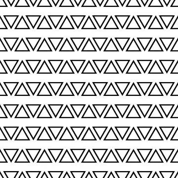 Tile black and white vector pattern Stock Illustration