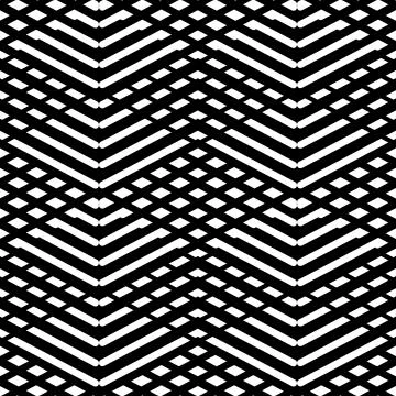 Tile black and white vector pattern or nordic background Stock Illustration