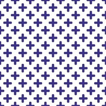 Tile blue and white vector pattern Stock Illustration