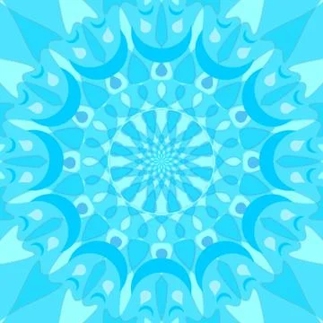 Tile with blue low contrasting decor Stock Illustration