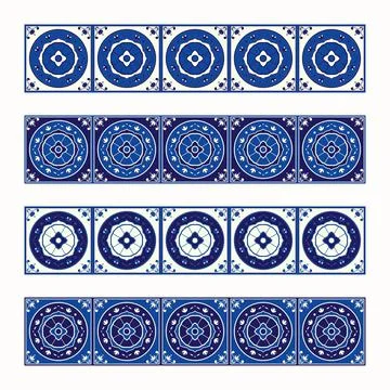 Tile border pattern vector seamless 스톡 일러스트