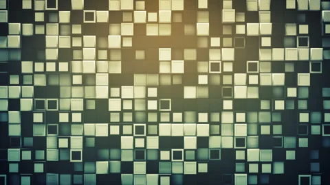 Tile of boxes abstract background loopable 3D animation 4k UHD 3840x2160 Stock Footage 110724441
