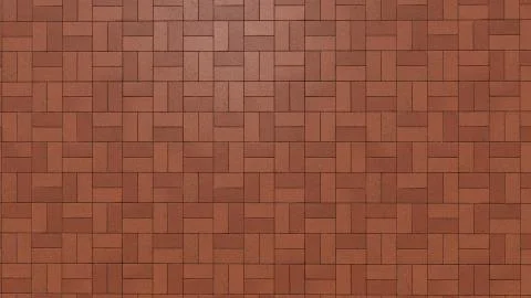 Tile brick wall floor surface as background texture. Stock Photos