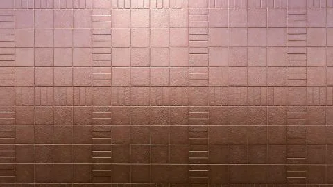 Tile brick wall floor surface as background texture. Stock Photos