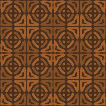 Tile brown coffee pattern. Vector Stock Illustration