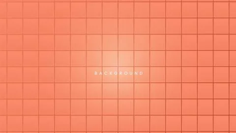 Tile checkered orange color background bathroom floor texture Stock Illustration