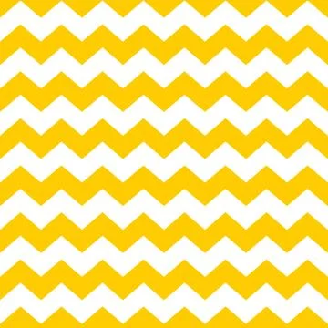 Tile chevron vector pattern with yellow and white zig zag 스톡 일러스트