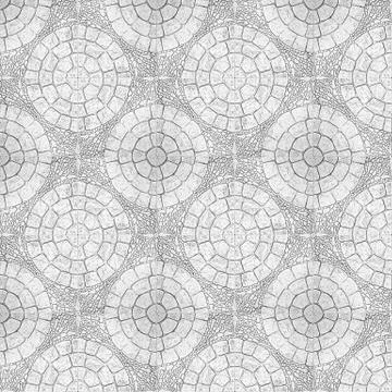 Tile circular seamless pattern stone concrete wall textured background Stock Photos