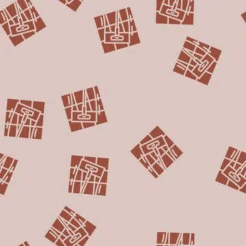 Tile cleaning bleach glyph vector seamless pattern Stock Illustration