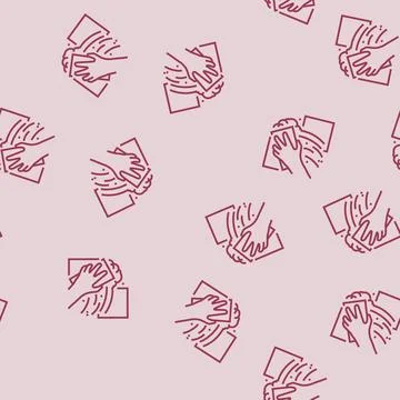 Tile cleaning bleach line seamless pattern Stock Illustration