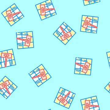 Tile cleaning bleach vector seamless pattern Stock Illustration
