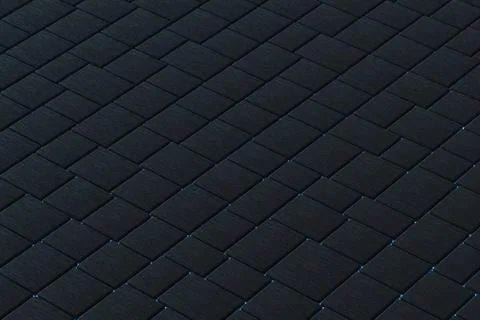 Tile cubes with glowing lines gap, 3d rendering. Illustrazione stock