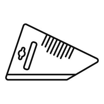Tile cutter line icon for construction work Stock Illustration
