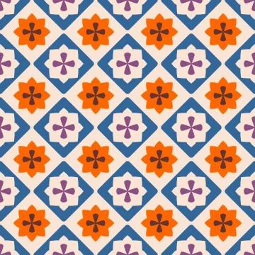 Tile decorative floor tiles vector pattern Stock Illustration