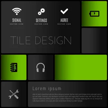 Tile Design Stock Illustration