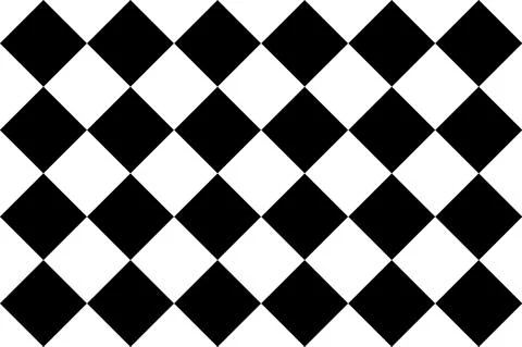 Tile of diagonal black and white squares seamless pattern Stock Illustration