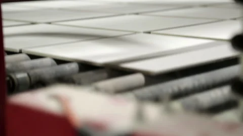 Tile Factory Machine close up Stock Footage 248792102