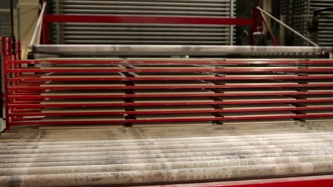 Tile Factory Machine doing its job Stock Footage 248792461