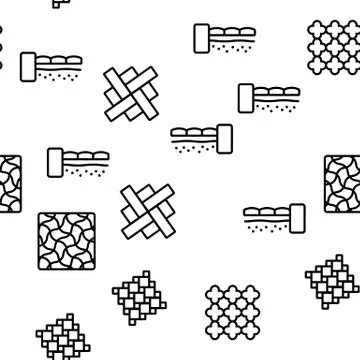 Tile Floor Material Vector Seamless Pattern Stockillustratie
