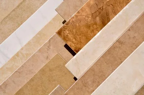 Tile floor samples Foto stock