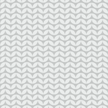 Tile grey knitting vector pattern or winter background Stock Illustration