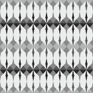 Tile grey, white and black vector pattern Stock Illustration
