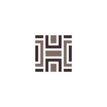 Tile logo labyrinth puzzle icon vector Stock Illustration