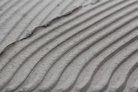 Tile mortar on the floor Stock Photos